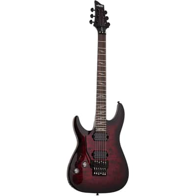 Schecter Omen Elite-6 FR Lefty Electric Guitar - Black Cherry Burst - Open Box image 2