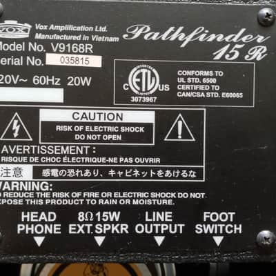 Vox Pathfinder 15R 15-Watt 1x8" Guitar Combo (2004-2007) Excellent Condition image 10