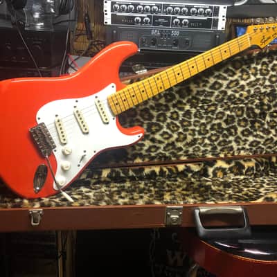 Squier Stratocaster JV series 1983 1983 Fiesta red image 1