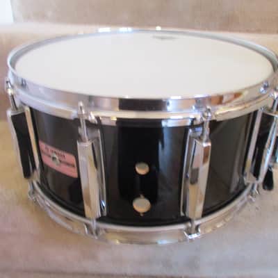 Yamaha Vintage Recording Custom Snare Drum, 14 X 6.5, Black Lacquer, Japan Made - 1983! image 11