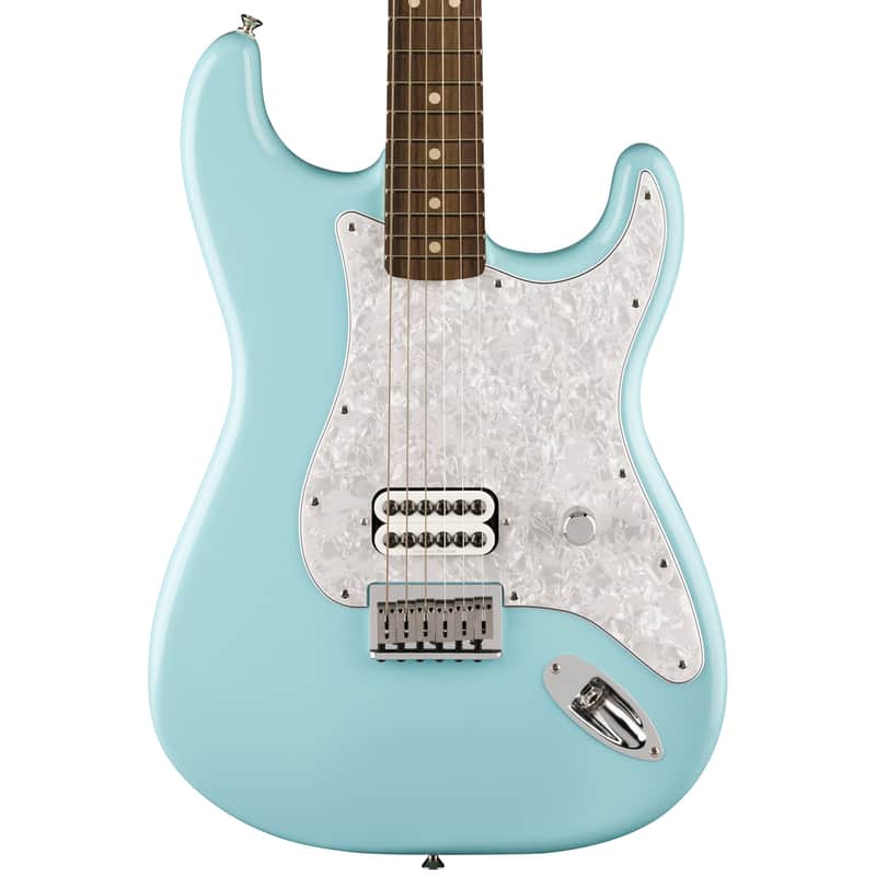 FENDER LIMITED EDITION TOM DELONGE SIGNATURE STRATOCASTER - DAPHNE BLUE image 1