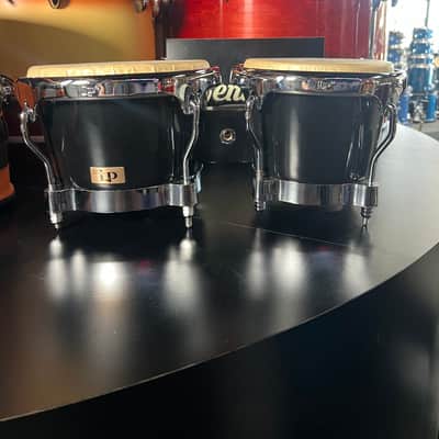 L.P. Latin Percussion Black Fiberglass Bongos w/Deluxe Case image 6