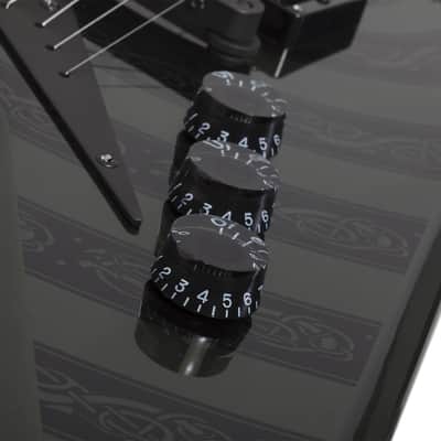 Schecter Warhammer NT Electric Guitar. Norse Dragon Bullseye metallic green image 6
