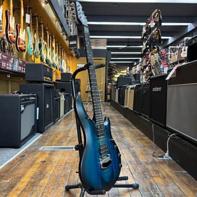 Ernie Ball Music Man John Petrucci Signature Majesty Electric Guitar Blue Silk w/Mono Case image 5