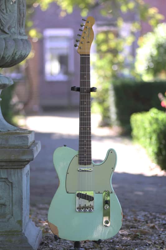 ❆LaquerFinish SurfGreen Relic Telecaster Last but not least! We