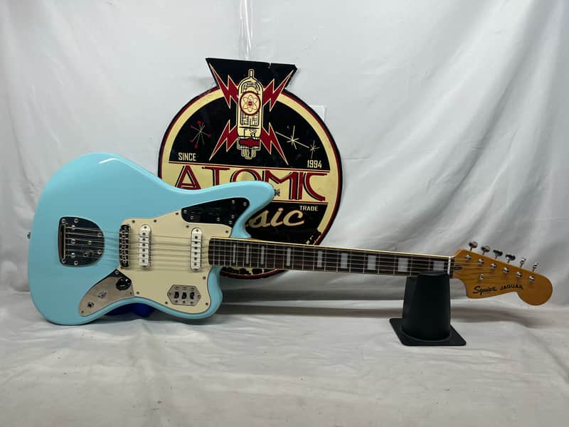 Squier FSR Classic Vibe '70s Jaguar Electric Guitar - Daphne Blue image 1