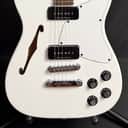 Fender Jim Adkins JA-90 Thinline Telecaster Electric Guitar Gloss White w/ P90's