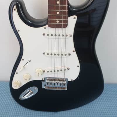 Fender Squire Squier Series 1996 Black Standard Stratocaster MIM Electric Guitar Left Hand Lefty Black image 2