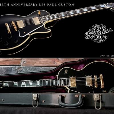 Gibson Les Paul Custom, Black Beauty, 1975 - 20th Anniversary image 9