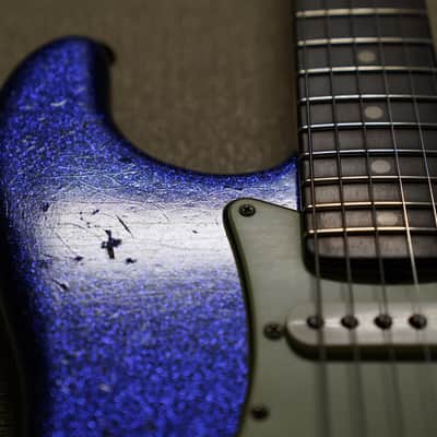 Fender Custom Shop Dennis Galuszka Masterbuilt 60 Stratocaster Relic Brazilian Rosewood Purple Sparkle Josefina Pickups image 8