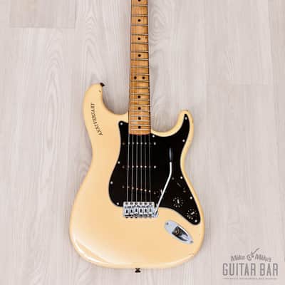 1980 Fender Stratocaster 25th Anniversary Model Vintage Guitar Pearl White w/ Case image 2