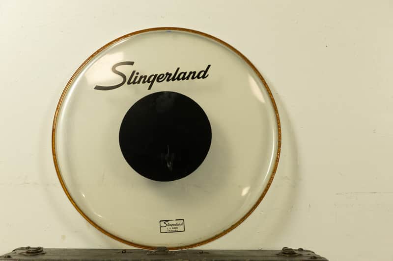 1970s 18" Slingerland CS Dot Logo Bass Drum Head image 1