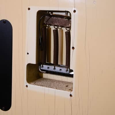 High End Vintage Fernandes TEJ-85 Telecaster Type Guitar MIJ Japan Lawsuit Era - Olympic White, Natural Relic image 15