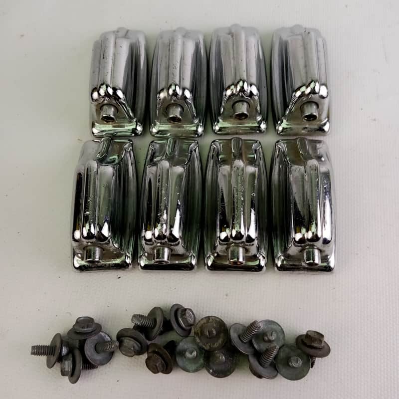 *Rogers 8x Beavertail Tom/Snare Drum Lugs Chrome Fullerton Vintage 60s Powertone image 1