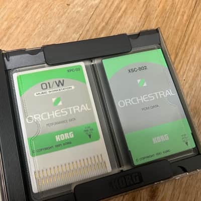 Korg 01/w / 01r/W | XSC-2S Orchestral | PCM Wavefrom + Data Card set BOXED image 3