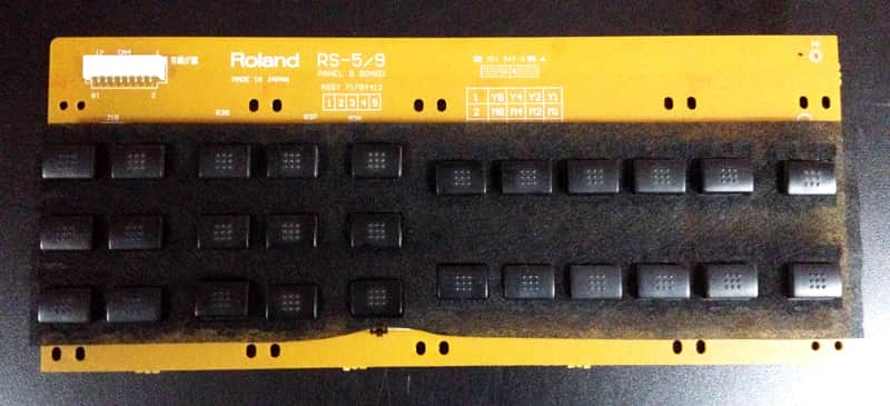 Panel B board, with button, for Roland keyboard RS9 - RS5 Bild 1