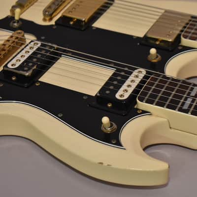 1978 Ibanez 2402DX (2402WH) Double-Neck Fujigen Lawsuit MIJ White w/Gig Bag image 9