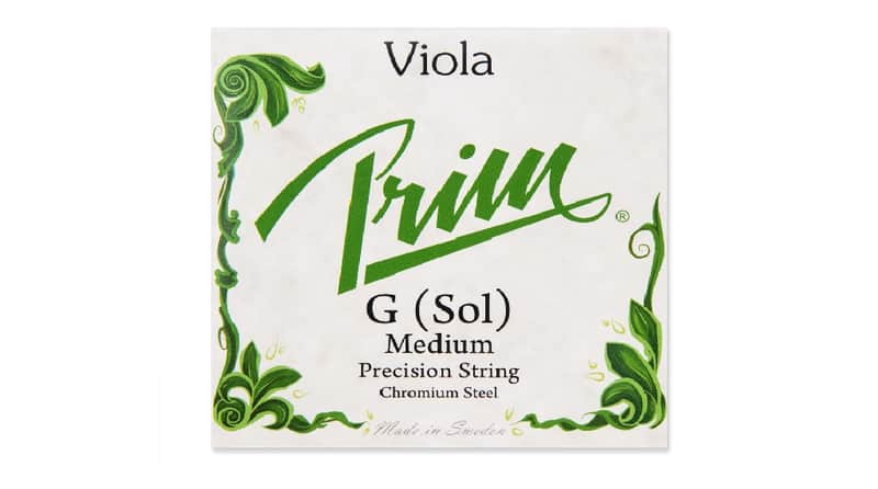 Prim Viola Single G (Sol) - Solo & Orchestra - Chromium Steel, Sweden image 1