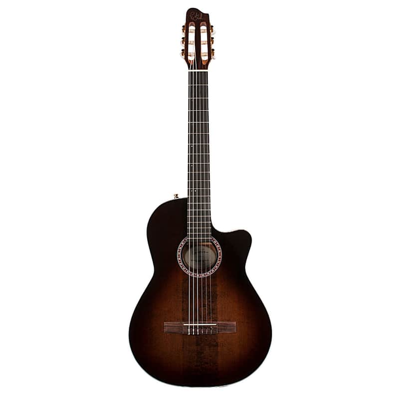 Godin Arena Pro Cutaway Nylon String Electro Guitar Bourbon Burst