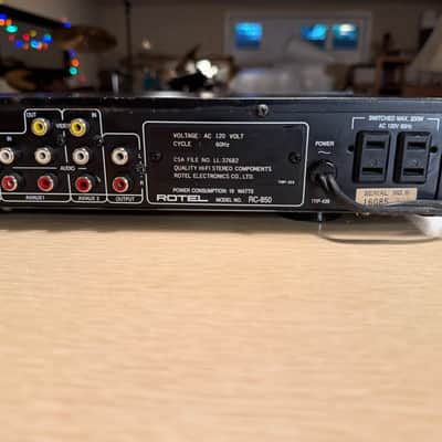 Vintage ROTEL RC-850 PREAMPLIFIER High Fidelity Rare *SERVICED*  WORKS Great🎶 image 9