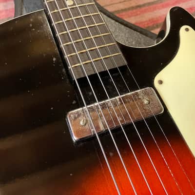 1960's Harmony Holiday H-45 Stratotone Guitar w/Original Case image 8