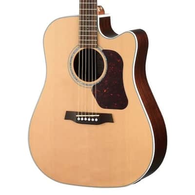 Walden D603CE Natura Solid Sitka Top-Ovangkol Dreadnought Acoustic Cutaway-Electric Satin Natural w/Gigbag image 2