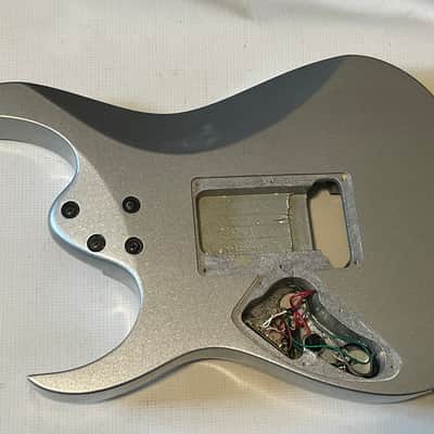 2003 Korean Ibanez RG370 Metallic Silver Basswood Guitar Body Edge Pro II Ready image 11
