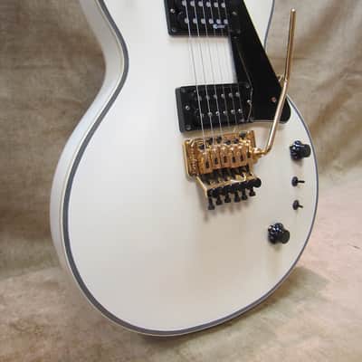 Burny Les Paul Custom RLC-85S Ivory w/ Sustainer Floyd Rose Axcess