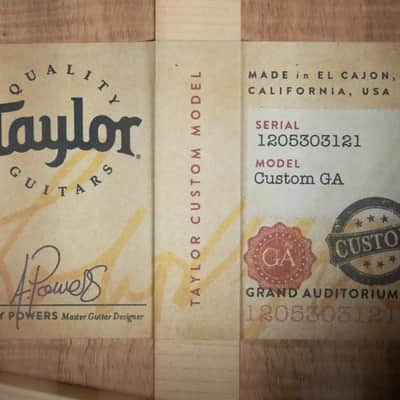 Taylor Custom Shop Master Grade Koa Grand Auditorium Acoustic/Electric Guitar with Hardshell Case - Used image 20
