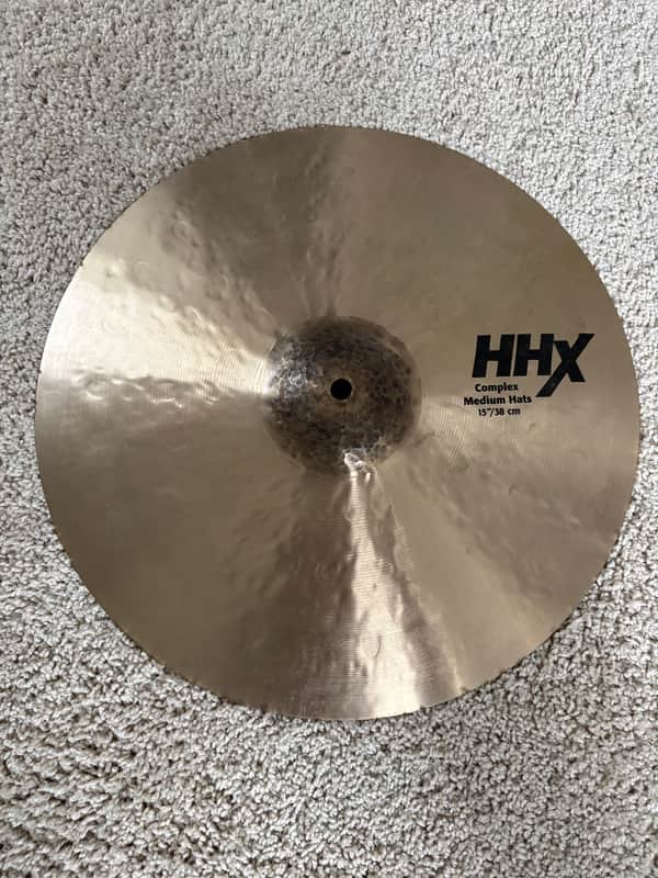 Sabian 15" HHX Complex Medium Hi-Hat Cymbals (Pair) 2019 - Present - Natural image 1