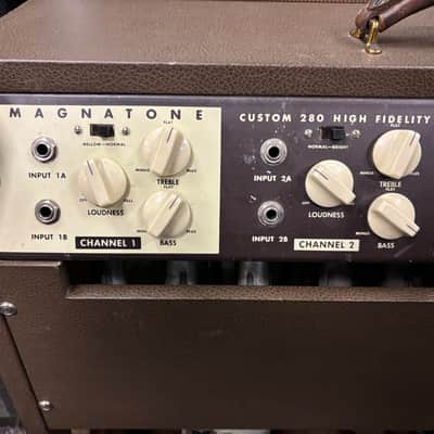 Vintage Magnatone Custom 280 1959, Stereo Vibrato image 9