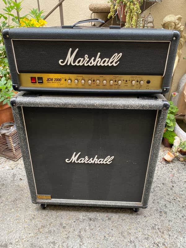Marshall JCM 2000 DSL 100 Dual Super Lead 2-Channel 100-Watt 4x12" Guitar Amp Half Stack 2000s - Black image 1