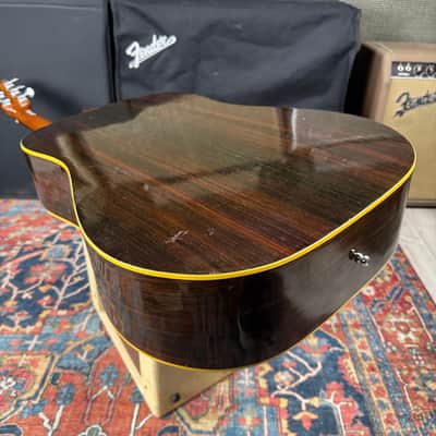 *Video* Yamaki Custom Folk No 125 Dreadnought w/Vintage Hard Shell Case. - 1970's image 15