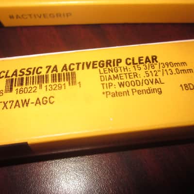 Pro-Mark TX7AW-AGC Classic 7A ActiveGrip Clear Drum Sticks 2018 - 2020 - Natural image 2