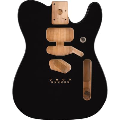 Fender Deluxe Series Telecaster SSH Alder Body Modern Bridge Mount - Black image 1