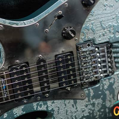 Ibanez JEM90HAM Steve Vai Signature 1998 Blue-Green Metallic Texture -VIDEOSOON- imagen 5