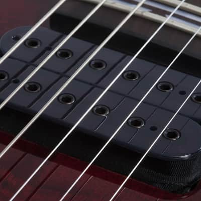 Schecter 2450 Omen Elite-6 Electric Guitar - Black Cherry Burst image 5