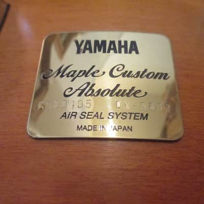 Yamaha Maple Custom Absolute 14 X 5.5 Snare Drum, Made In Japan, Mint! image 2