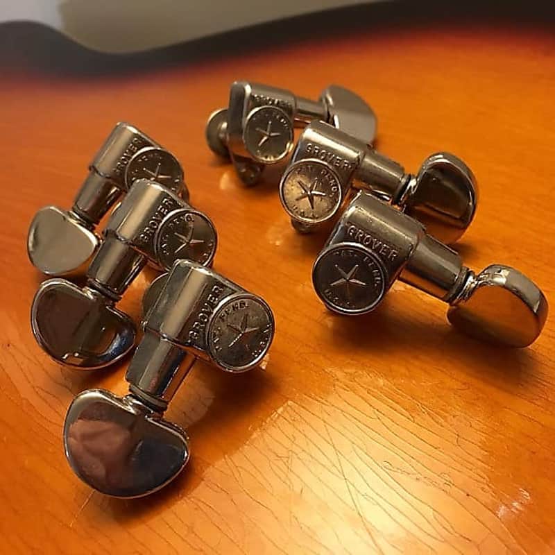 Grover Grover Pat pend PAF star futura tuners c 1960 1959 Chrome original vintage gibson Martin d35 image 1