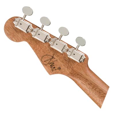Used Fender Dhani Harrison Uke - Sapphire Blue w/ Walnut FB image 5
