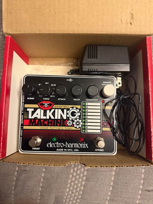 Electro-Harmonix Stereo Talking Machine Vocal Formant Filter Pedal