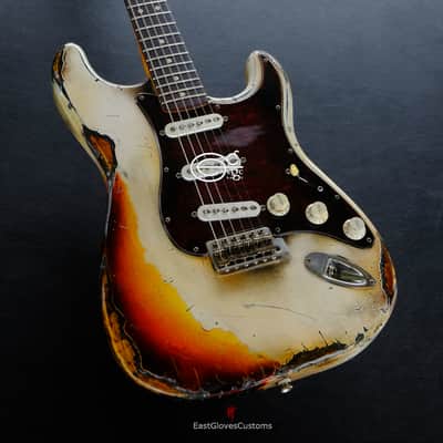 Fender Stratocaster Vintage White/Sunburst Custom Shop Texas Special Heavy Aged Relic  (RARE) image 1