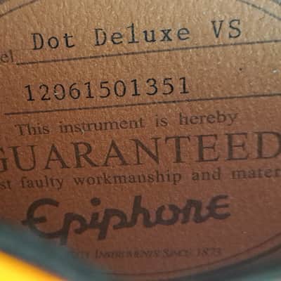 Epiphone Dot Deluxe VS - Flame Maple top image 4