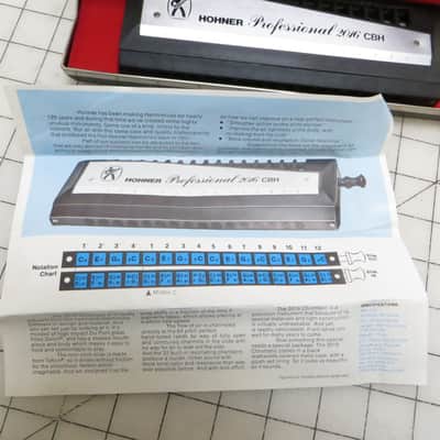 Hohner Professional 2016 CBH Chromatic Harmonica with Case image 10