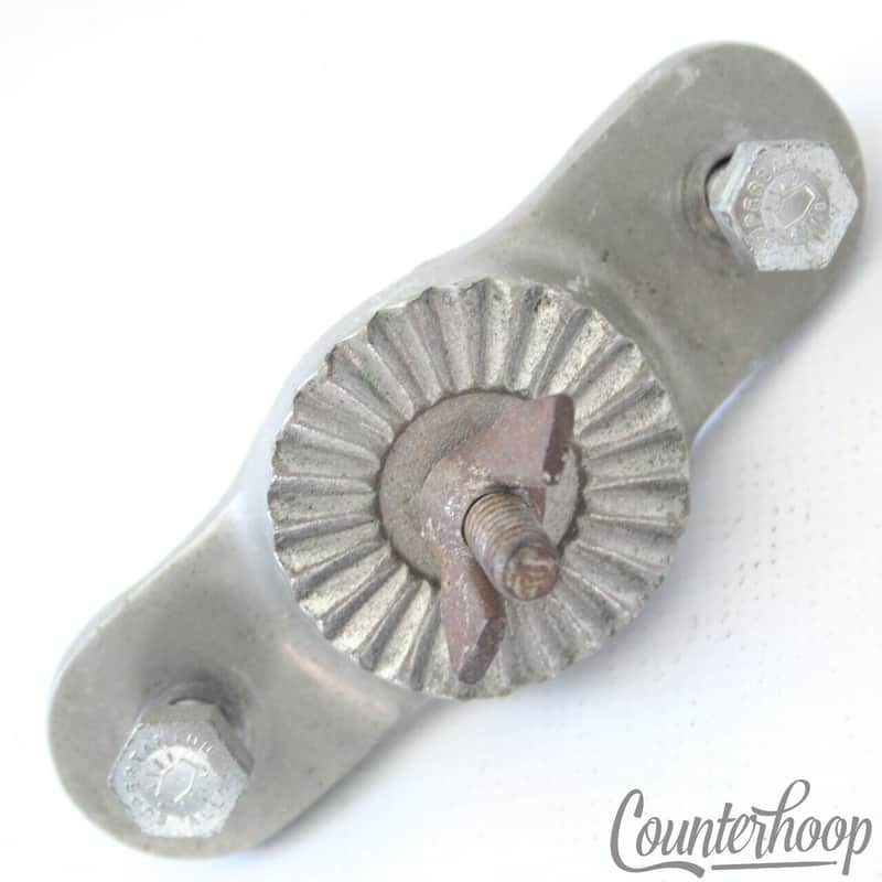 Leedy 2-Hole Tom Mount Bracket Part for Ratchet Clamp-On Vintage 30s USA Nickel* image 1