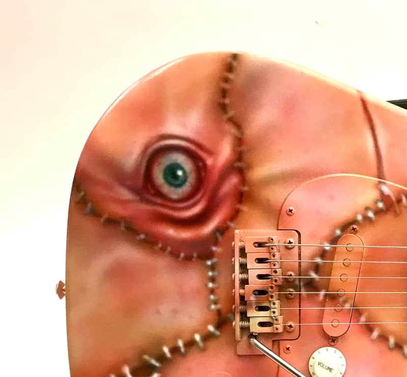 LEATHERSTRAT Peavey Predator Custom Airbrushed Horror Strat image 1