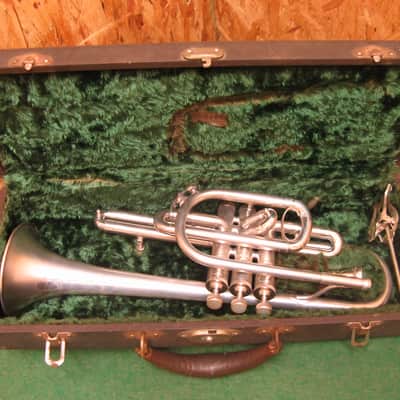 H.N. White American Standard Silver Cornet 1932 - Excellent! - Case and H.N. White 3 Mouthpiece image 4