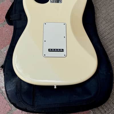 Fender American Stratocaster 2011 Olympic White USA w/ Custom Marbled Pickguard image 12