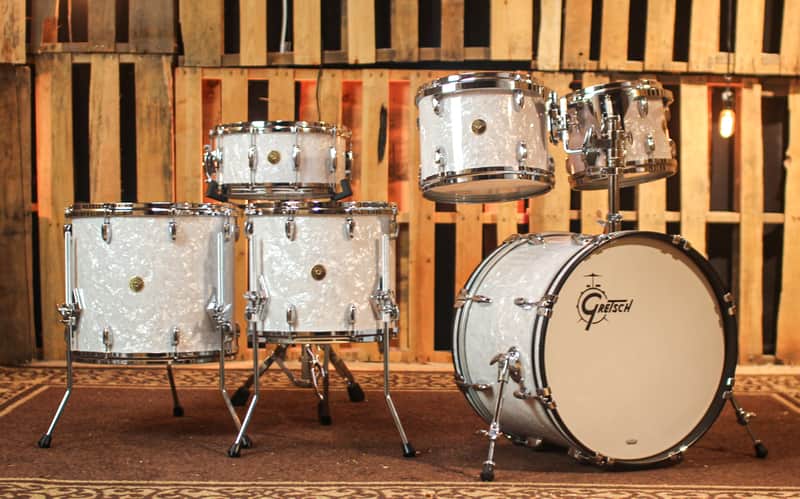 Gretsch USA Custom Vintage Marine Drum Set - 20,10,12,14,16,14sn - SO#1331323 image 1