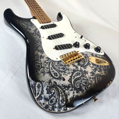Fender Custom Shop 1957 Stratocaster, Time Machine Series, Heavy Relic, Gold Hardware, Black Paisley, w/HSC image 8